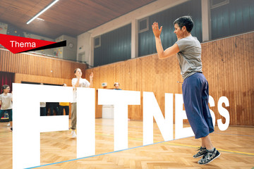 Titelbild Thema Fitness DTB - Sprossenwand | Bild: DTB - Grafik und Collage: ocmlabs Heinz & Ganka GbR